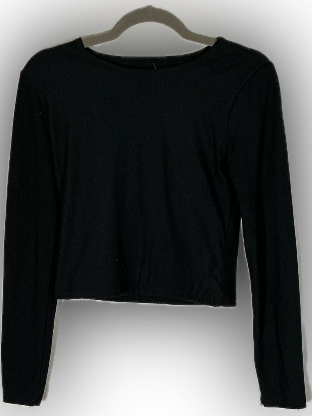 Pink Republic Black Long Sleeve Crop Top